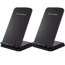 2 Pack Wireless Fast Charger Stand Pad for Apple iPhone 16 15 14 13 12 11 XR XS