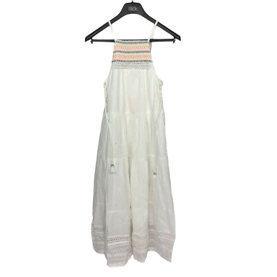 River Island Resort Womens Dress Boho Sleeveless Maxi Embroidered White L NWT | eBay UK River Island Resort Womens Dress Boho Sleeveless Maxi Embroidered White L NWT | eBay UK