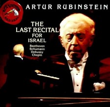 ARTUR RUBINSTEIN The Last Recital for Israel 15 Jan. 1975 RCA Victor Red Seal CD