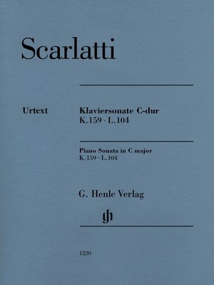 Scarlatti Piano Sonata in C Major K. 159 L. 104 Sheet Music NEW 051481220