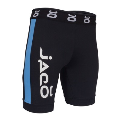 Jaco Vale Tudo Fight Shorts Long (Black/Sky Blue) M L XL BJJ Jiu Jitsu Wrestling