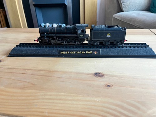 1956 BR 4MT 2-6-0 NO 76066 MODELLEISENBAHN AUF KUNSTSTOFFSOCKEL | Condition: Used