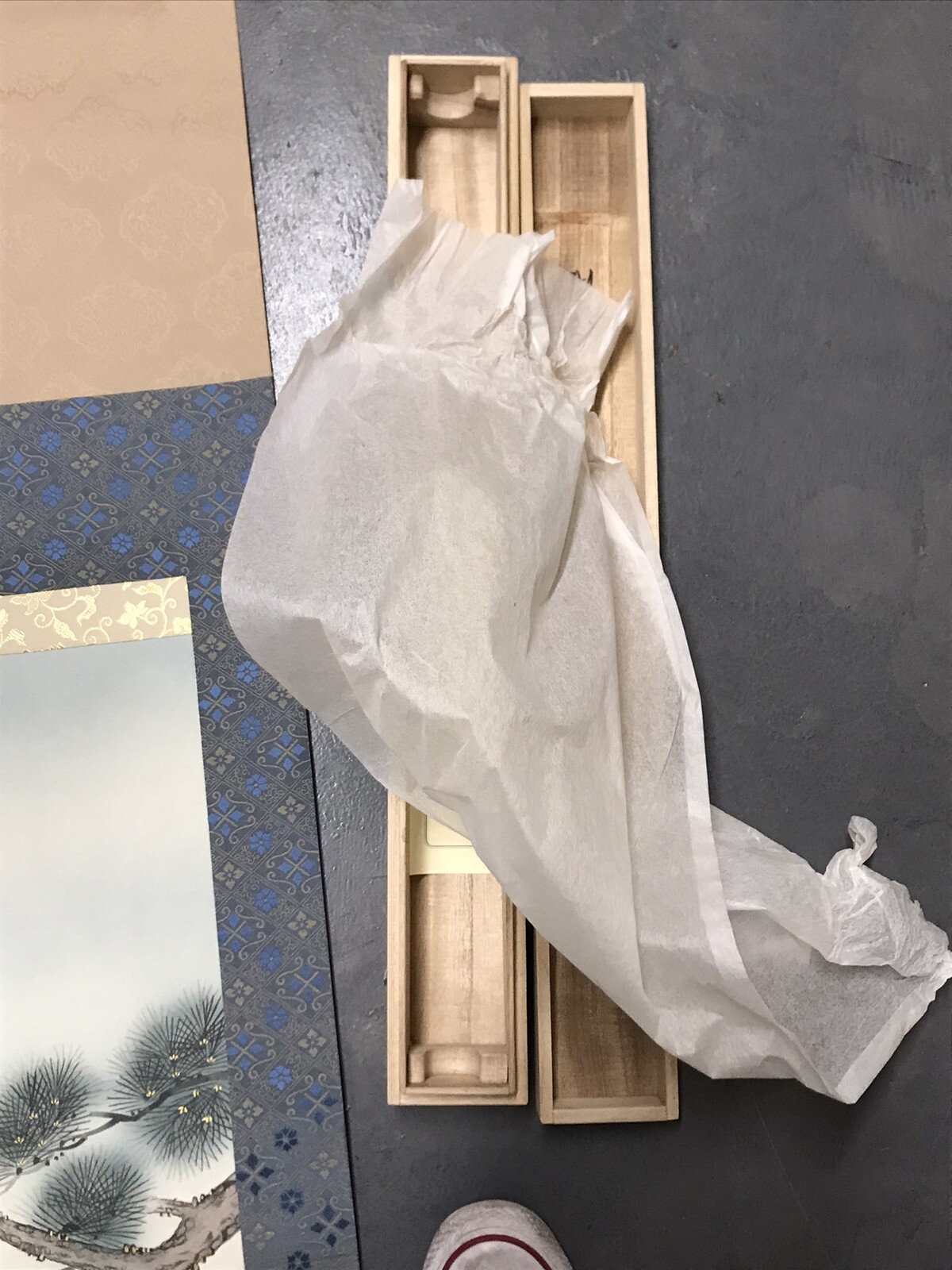 Japanese Hanging  Scroll/Kakejiku-Yasuhiro Tanaka-A Fierce Tiger Under The Moon