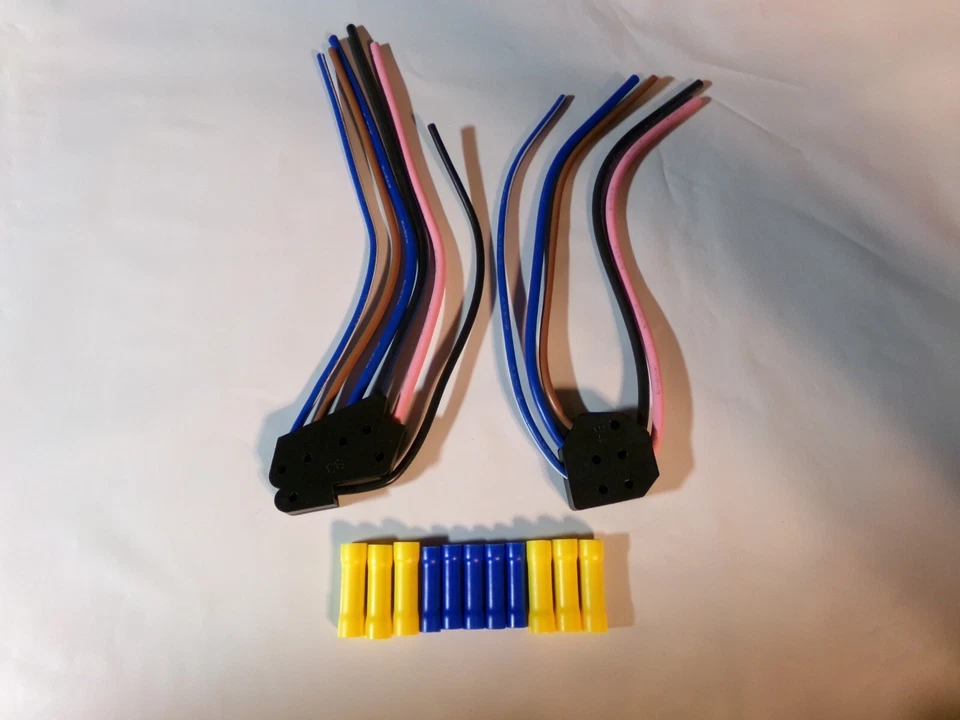 80s GM Power Window Switch Wire Plug Connector Pigtails Set C10 K5 Chevy Buick Foto 3 de 4