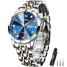 Наручные часы OLEVS Blue and Silver