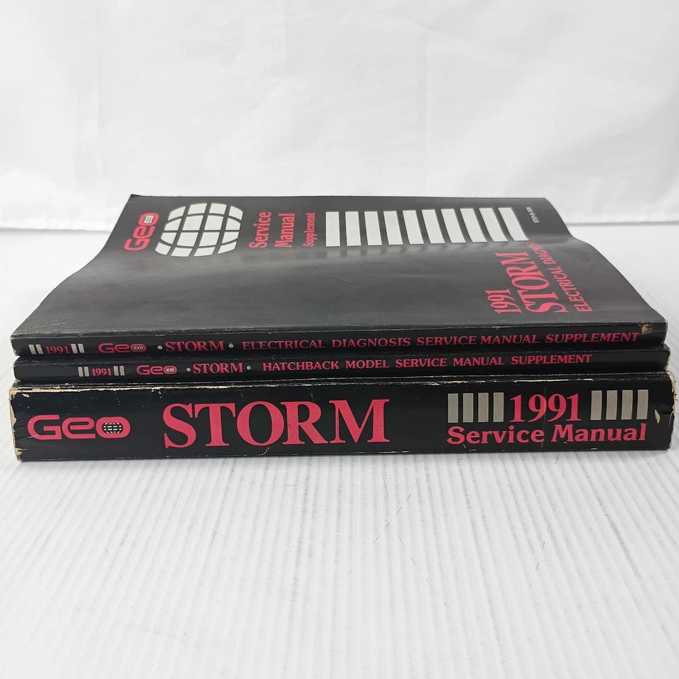 Chevy Geo Storm 1991 manual de taller de servicio + diagnóstico eléctrico y hatchback GMC Foto 2 de 4