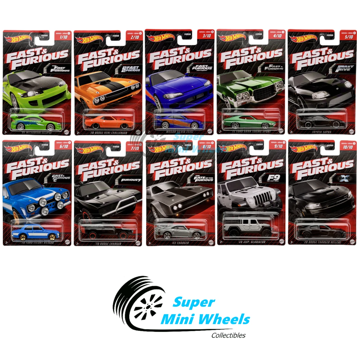 Hot wheels fast and furious all cars hotsell