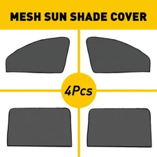4X Magnetic Car Side Front Rear Window Sun Shade Cover Mesh Shield UV Protection