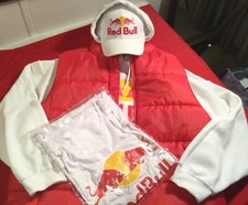 RED BULL FORMULA 1 Hooded Sweatshirt, T-Shirt, Cap Vest 4 Piece Combo XL-XXL