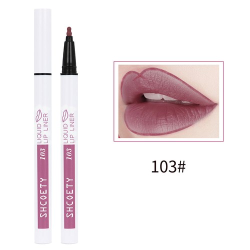 Liquid Lip Liner Long Lasting Lip Stain Quick Drying Natural Lipstick Pen Matte - Picture 8 of 35