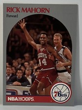 RICK MAHORN 1990 CARD # 230 NBA Hoops Philadelphia 76ers