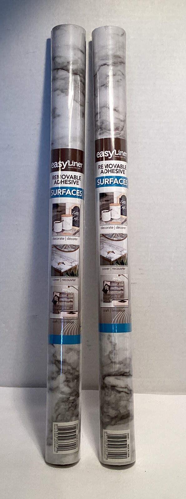 HTF Duck BRAND Easy Liner Removable Adhesive Marble 20" X 15' Shelf