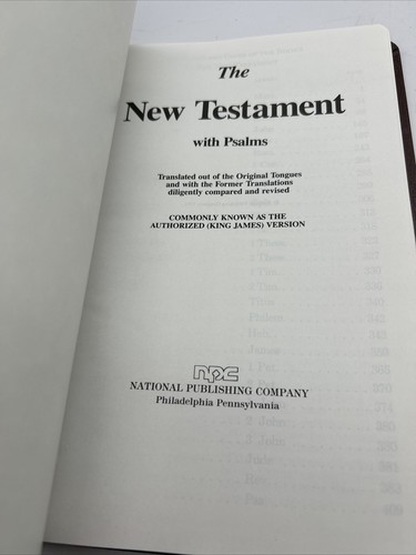The New Testament With Psalms: Translated Out Of The Original Tongues… - Picture 4 of 7