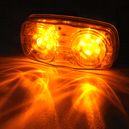 20pcs Amber+Red 4" Clearance Trailer RV Double Bullseye 12 LED Side Marker Light - Picture 3 of 11