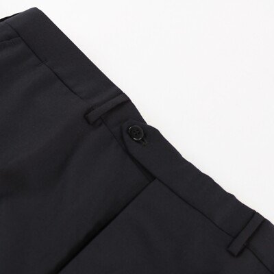 Stefano Ricci NWOT Flat Front Dress Pants Size 48 32 US Trouser Solid Blue Wool 