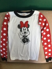 Girls Disney Hanna Andersson Size 130 8 Red Polka Dot Pajamas Worn Once