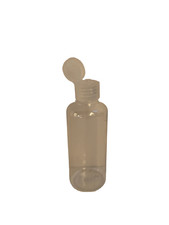 1 Case 1,296 pcs 60ml Boston Round Clear PET Bottles with Flip Top Cap
