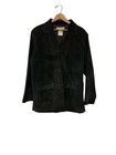 Vintage, Jessica Holbrook, Black Leather, Button Up Jacket, Size M