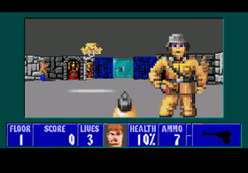 WOLFENSTEIN 3D with SAVE features for the Sega Genesis with case & cover-art