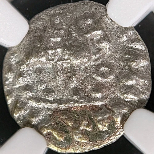AFGHANISTAN. 58 BC, AR Drachm - NGC CERT - Indo-Scythians, Azes, Zeus Nikephoros