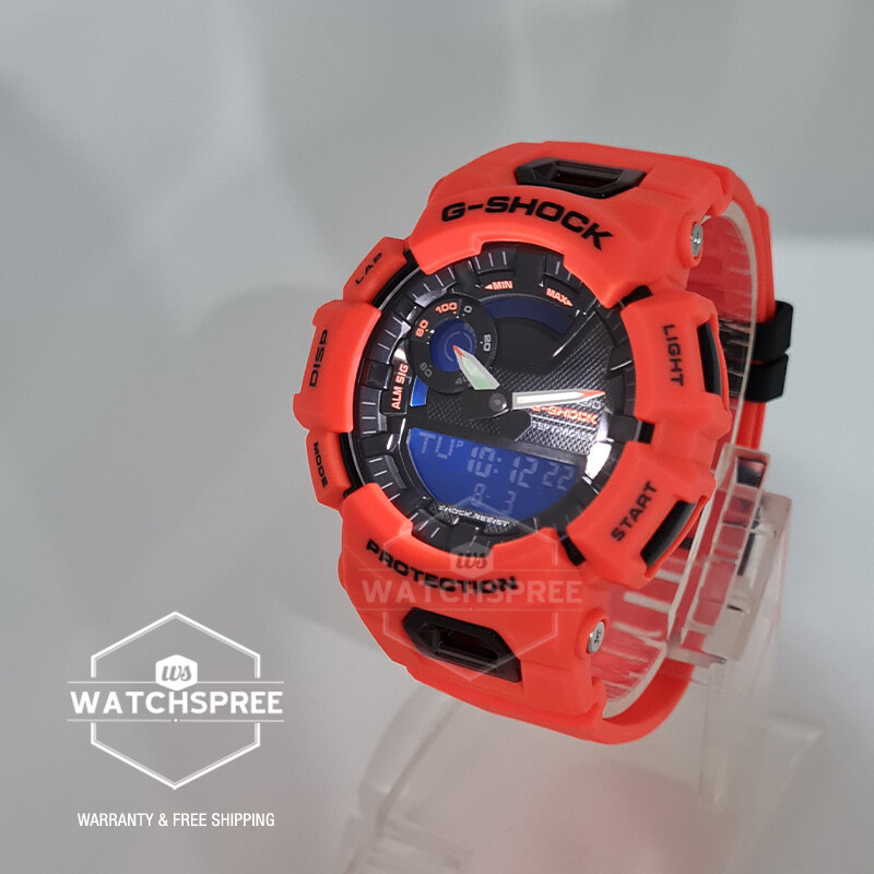Casio G-Shock G-SQUAD Bluetooth® Orange Resin Band Watch GBA Casio G-Shock G-SQUAD Bluetooth® Orange Resin Band Watch GBA