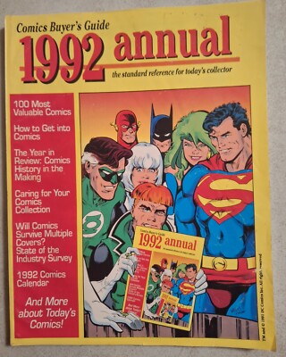 1992 ANNUAL COMIC BUYERS GUIDE The Standard Reference for Today's ...