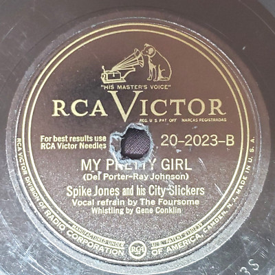 NICE Spike Jones City Slickers 1946 G+ 78 10 inch RCA Victor 20-2023 Pretty Girl