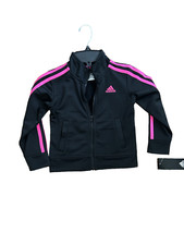 Adidas Originals Superstar Baby Girls Track Jacket Color Shock Pink Size 3T