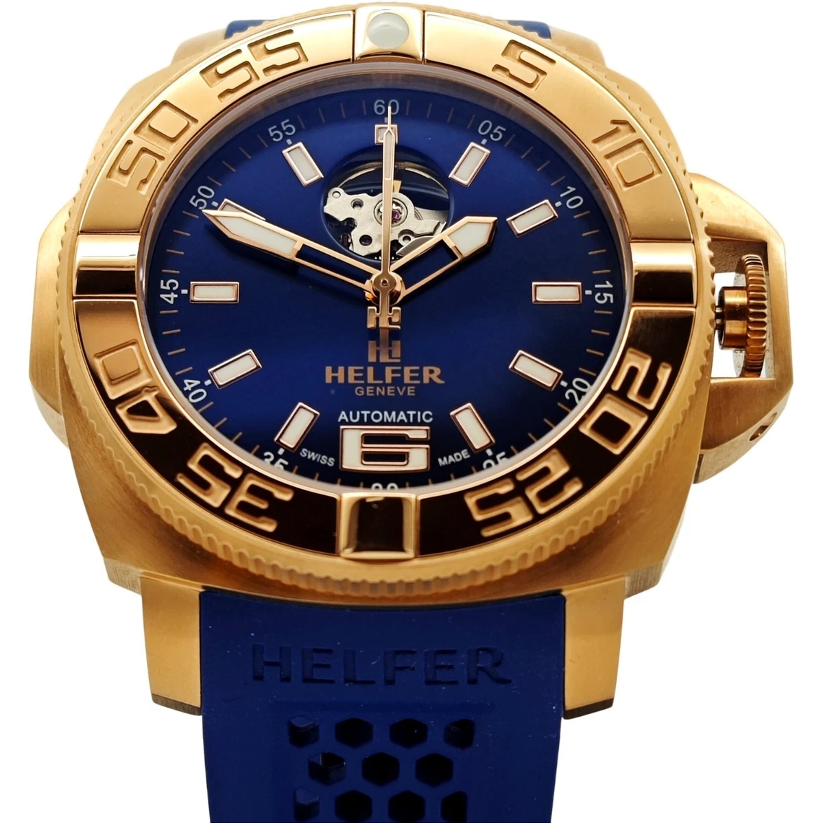 Blue chain watch hot sale