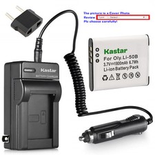 Kastar Battery AC Charger for Olympus Li-50B LI-50C  Tough TG-820 TG-830 iHS