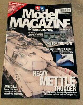 Tamiya Model Magazine International Issue 104 May 2004 M1A2 Abrams Tank