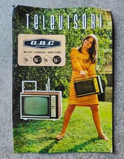 GBC - Depliant Brochure -Televisori Radio -jerry VIntage Design
