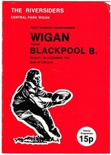 Wigan v Blackpool Borough 1979/80 (4 Nov)