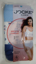 JOCKEY ELANCE 8/XL Women's 3 BRIEFS BREATHE COMFORT 100 Cotton Multi Color 24