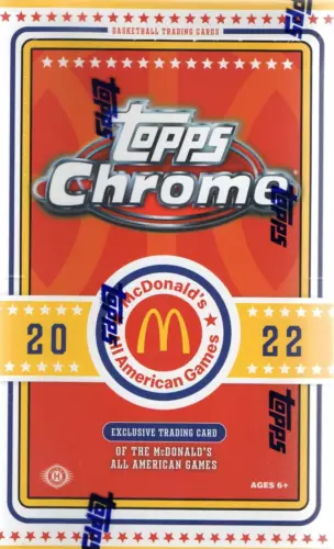 2022 Topps McDonald's All American Chrome Basketball Hobby Box