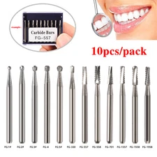 15 Types Dental Carbide Bur Drill FG Tungsten Round for High Speed Handpiece DN