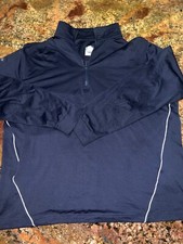 Callaway Shirt Mens medium Blue Weather Series 1/4 Zip Casual Performance Golf