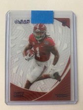 2023 Panini Chronicles Draft Picks Clear Vision Blue /99 Jahmyr Gibbs Rookie RC