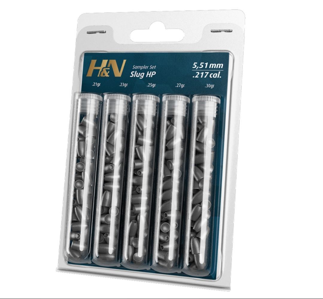 H&N Slug HP .22 Caliber Airgun Pellets - 5.51mm Head Size, 30 Grain