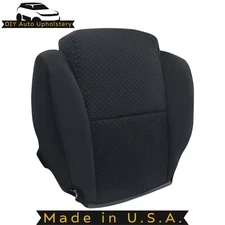 2007-2013 For Toyota Tundra Grade Cloth Fabric Driver Bottom Seat Cover Black