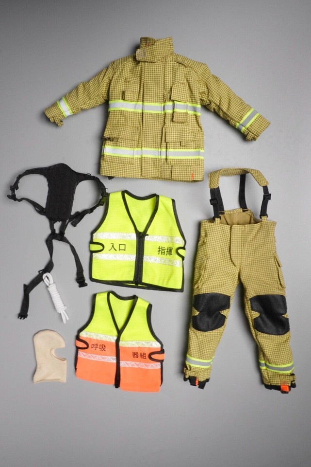 1/6 Scale Male Hong Kong Firefighter Set For 12 “ph Tbl Action Figure