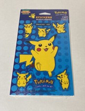 Vintage Pokemon Nintendo Stickers Pikachu 1999 8 Ct