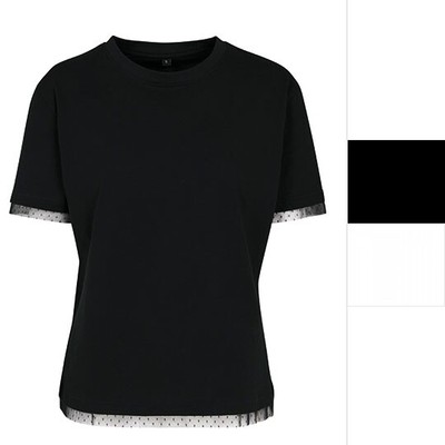 Build Your Brand Ladies' Laces Tee BY124 Damen T-Shirt NEU