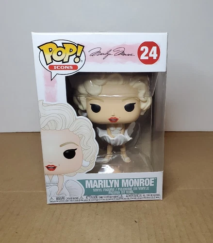 Funko Pop! Marilyn Monroe #24 White Dress Vinyl Figure (Colored) - NEW IN BOX!