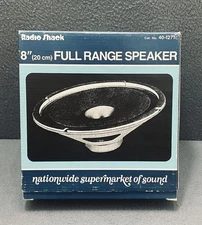 Radio Shack 8” Full Range Speaker 40-1271c NOS