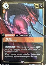 Riftbound TCG | Yone - Blademaster | 116/221 | Riftbound Organized Play Promo... — live eBay listing