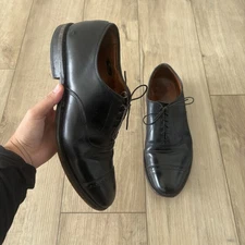 Allen Edmonds "Fifth Avenue" Dress Shoes Men's Sz US 10.5 D Black Cap Toe Oxford