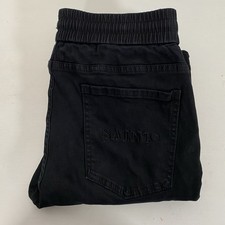 Saint Morta Mens Black Distressed Jogger Look Stretch Jeans Size S Very Good
