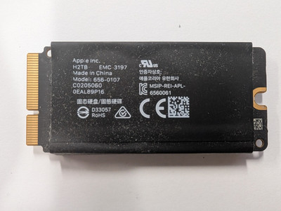 Apple iMac Mac Pro 2TB SSD H2TB EMC 3197 656-0107 Flash Storage Module