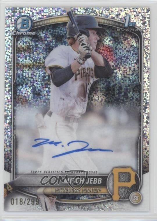 2025 Bowman Chrome Prospect Speckle Refractor /299 Mitch Jebb #CPA-MJ Auto 16z7